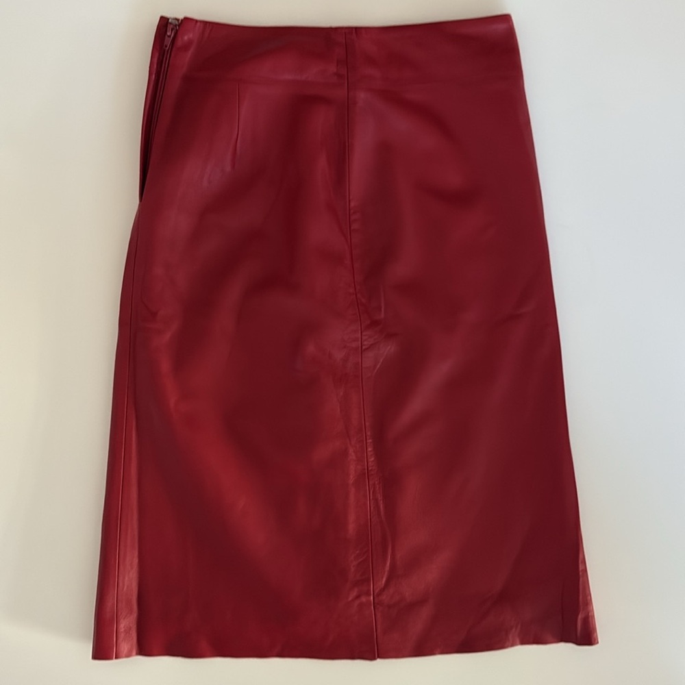 Y2K BCBG Max Azria leather skirt